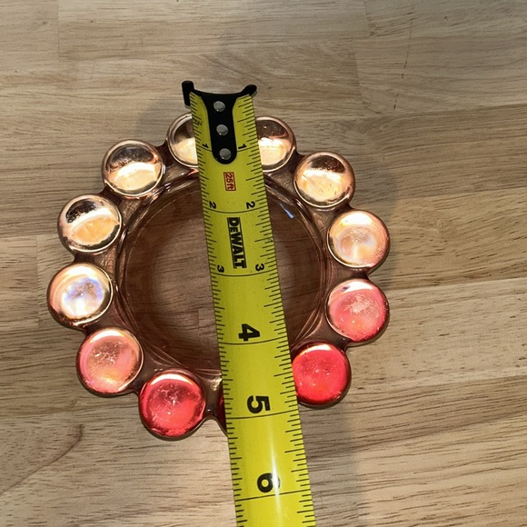 Cranberry Bubble Glass vintage dish - Picture 2 of 4